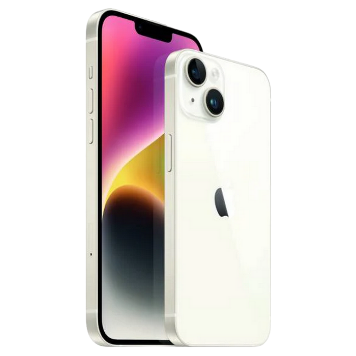 Телефон Apple iPhone 14, 128GB Starlight MD Diagonala ecranului: 6,1 ", Rezolutia ecranului: 2532x1170, Max. Rezoluția camerei: 12 MP, Cameră frontală: 12 MP, Capacitate acumulator: 3279 mAh, Chipset: Apple A15 Bionic, Platformă software: iOS, Grad de protecție: IP68 rezistent la praf/apă, [9]