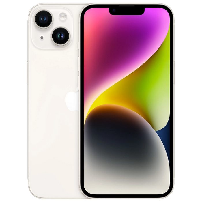Телефон Apple iPhone 14, 128GB Starlight MD Diagonala ecranului: 6,1 ", Rezolutia ecranului: 2532x1170, Max. Rezoluția camerei: 12 MP, Cameră frontală: 12 MP, Capacitate acumulator: 3279 mAh, Chipset: Apple A15 Bionic, Platformă software: iOS, Grad de protecție: IP68 rezistent la praf/apă, [6]