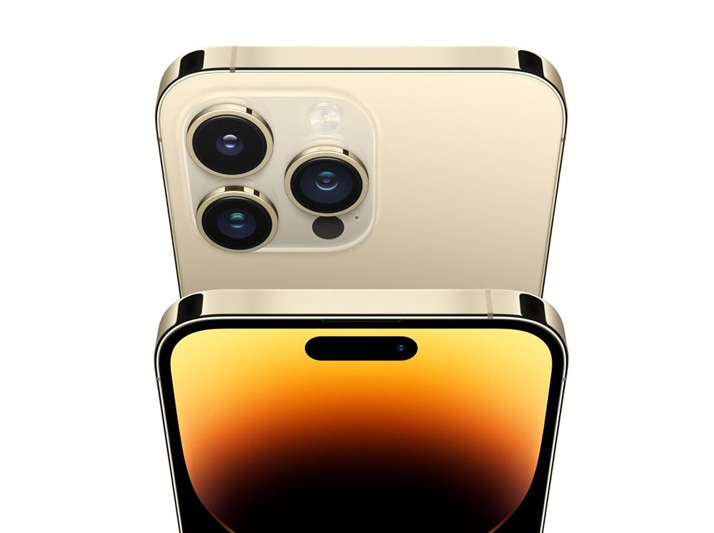 Telefon Apple iPhone 14 Pro, 1TB Gold MD Diagonala ecranului: 6,1 ", Rezolutia ecranului: 2556x1179, Max. Rezoluția camerei: 48 MP, Cameră frontală: 12 MP, Capacitate acumulator: 3200 mAh, Chipset: Apple A16 Bionic, Platformă software: iOS, Grad de protecție: IP68 rezistent la praf/apă, [6]