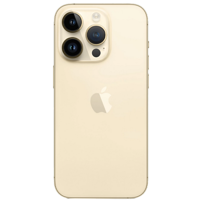 Telefon Apple iPhone 14 Pro, 1TB Gold MD Diagonala ecranului: 6,1 ", Rezolutia ecranului: 2556x1179, Max. Rezoluția camerei: 48 MP, Cameră frontală: 12 MP, Capacitate acumulator: 3200 mAh, Chipset: Apple A16 Bionic, Platformă software: iOS, Grad de protecție: IP68 rezistent la praf/apă, [13]