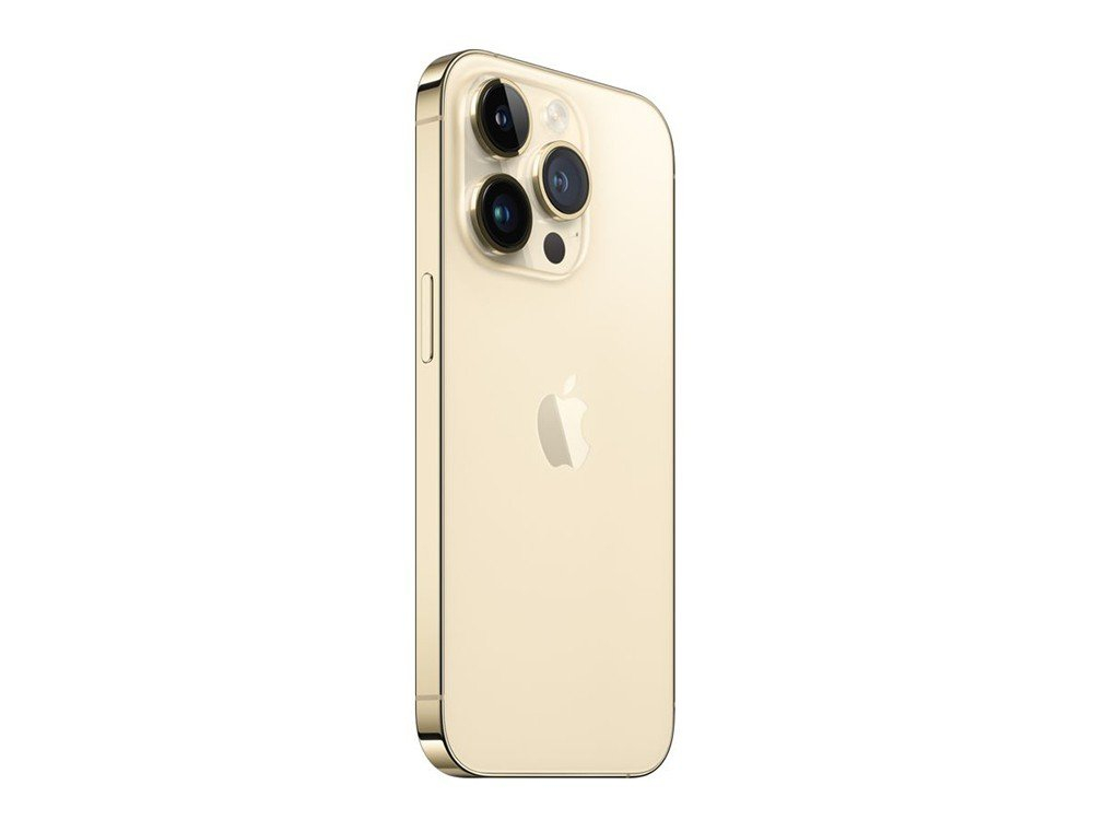 Telefon Apple iPhone 14 Pro, 1TB Gold MD Diagonala ecranului: 6,1 ", Rezolutia ecranului: 2556x1179, Max. Rezoluția camerei: 48 MP, Cameră frontală: 12 MP, Capacitate acumulator: 3200 mAh, Chipset: Apple A16 Bionic, Platformă software: iOS, Grad de protecție: IP68 rezistent la praf/apă, [14]