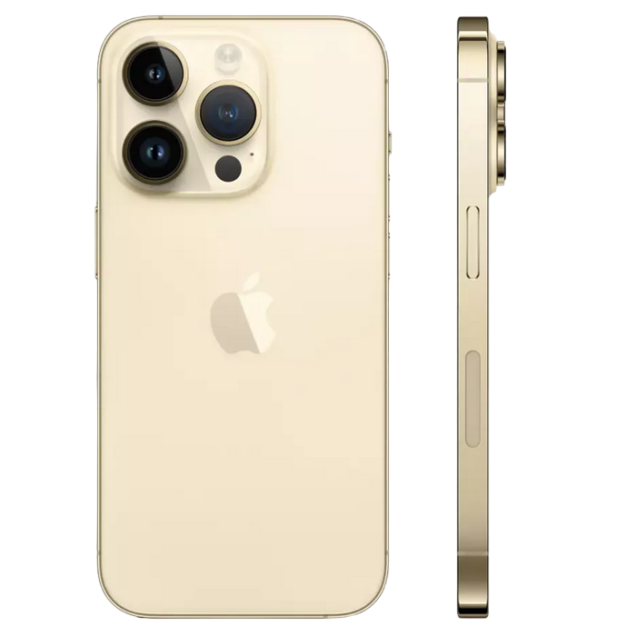Telefon Apple iPhone 14 Pro, 1TB Gold MD Diagonala ecranului: 6,1 ", Rezolutia ecranului: 2556x1179, Max. Rezoluția camerei: 48 MP, Cameră frontală: 12 MP, Capacitate acumulator: 3200 mAh, Chipset: Apple A16 Bionic, Platformă software: iOS, Grad de protecție: IP68 rezistent la praf/apă, [8]