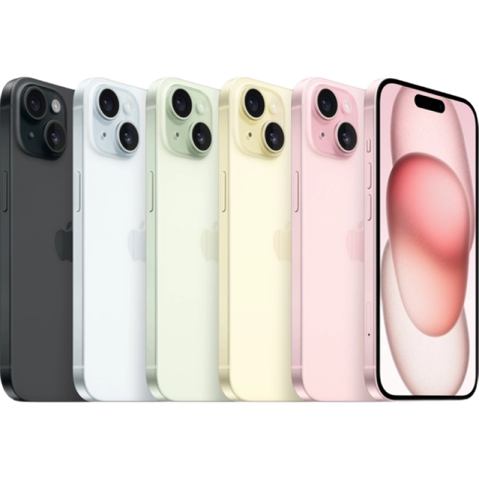 Telefon Apple iPhone 15, 128GB Green MD Diagonala ecranului: 6,1 ", Rezolutia ecranului: 2556x1179, Max. Rezoluția camerei: 48 MP, Cameră frontală: 12 MP, Chipset: Apple A16 Bionic, Platformă software: iOS, Grad de protecție: IP68 rezistent la praf/apă, [2]