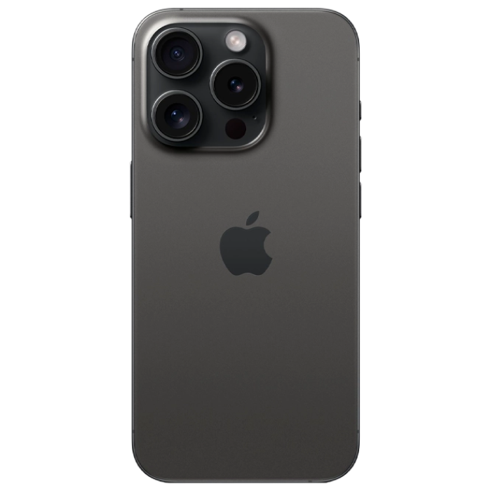 Telefon Apple iPhone 15 Pro, 128GB Black Titanium MD Diagonala ecranului: 6,1 ", Rezolutia ecranului: 2556x1179, Max. Rezoluția camerei: 48 MP, Cameră frontală: 12 MP, Chipset: Apple A17 Pro (3 nm), Platformă software: iOS, Grad de protecție: IP68 rezistent la praf/apă, [6]