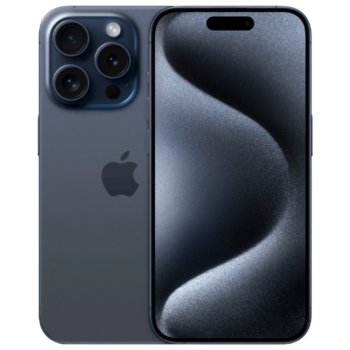Telefon Apple iPhone 15 Pro, 1TB Blue Titanium MD Diagonala ecranului: 6,1 ", Rezolutia ecranului: 2556x1179, Max. Rezoluția camerei: 48 MP, Cameră frontală: 12 MP, Chipset: Apple A17 Pro (3 nm), Platformă software: iOS, Grad de protecție: IP68 rezistent la praf/apă, [8]
