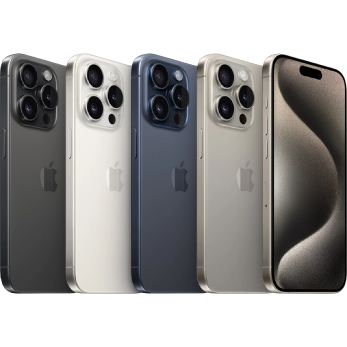 Telefon Apple iPhone 15 Pro, 1TB Blue Titanium MD Diagonala ecranului: 6,1 ", Rezolutia ecranului: 2556x1179, Max. Rezoluția camerei: 48 MP, Cameră frontală: 12 MP, Chipset: Apple A17 Pro (3 nm), Platformă software: iOS, Grad de protecție: IP68 rezistent la praf/apă, [6]