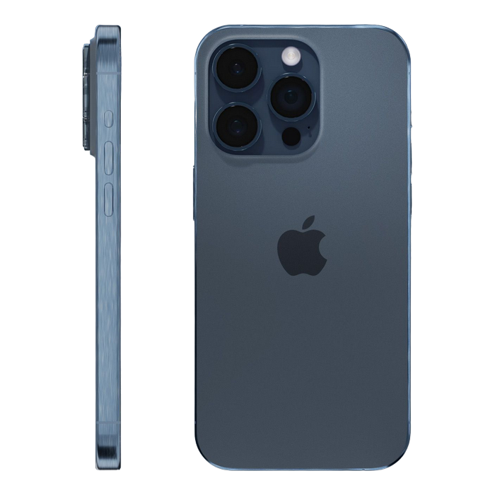Telefon Apple iPhone 15 Pro, 1TB Blue Titanium MD Diagonala ecranului: 6,1 ", Rezolutia ecranului: 2556x1179, Max. Rezoluția camerei: 48 MP, Cameră frontală: 12 MP, Chipset: Apple A17 Pro (3 nm), Platformă software: iOS, Grad de protecție: IP68 rezistent la praf/apă, [3]