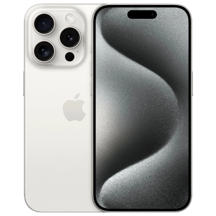 Telefon Apple iPhone 15 Pro, 256GB White Titanium MD Diagonala ecranului: 6,1 ", Rezolutia ecranului: 2556x1179, Max. Rezoluția camerei: 48 MP, Cameră frontală: 12 MP, Chipset: Apple A17 Pro (3 nm), Platformă software: iOS, Grad de protecție: IP68 rezistent la praf/apă, [2]