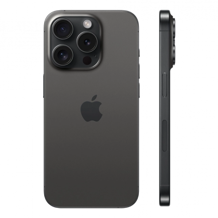 Telefon Apple iPhone 15 Pro Max, 256GB Black Titanium MD Diagonala ecranului: 6,7 ", Rezolutia ecranului: 2796x1290, Max. Rezoluția camerei: 48 MP, Cameră frontală: 12 MP, Chipset: Apple A17 Pro (3 nm), Platformă software: iOS, Grad de protecție: IP68 rezistent la praf/apă, [5]