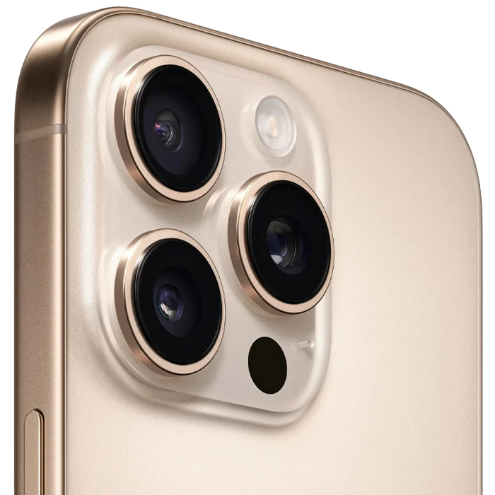Telefon Apple iPhone 16 Pro, 128GB Desert Titanium MD Diagonala ecranului: 6,3 ", Rezolutia ecranului: 1206 x 2622, Max. Rezoluția camerei: 48 MP, Cameră frontală: 12 MP, Chipset: Apple A18 Pro (3 nm), Platformă software: iOS, Grad de protecție: IP68 rezistent la praf/apă, [3]