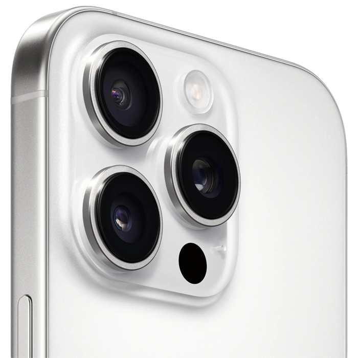 Telefon Apple iPhone 16 Pro, 1TB White Titanium MD Diagonala ecranului: 6,3 ", Rezolutia ecranului: 1206 x 2622, Max. Rezoluția camerei: 48 MP, Cameră frontală: 12 MP, Chipset: Apple A18 Pro (3 nm), Platformă software: iOS, Grad de protecție: IP68 rezistent la praf/apă, [3]