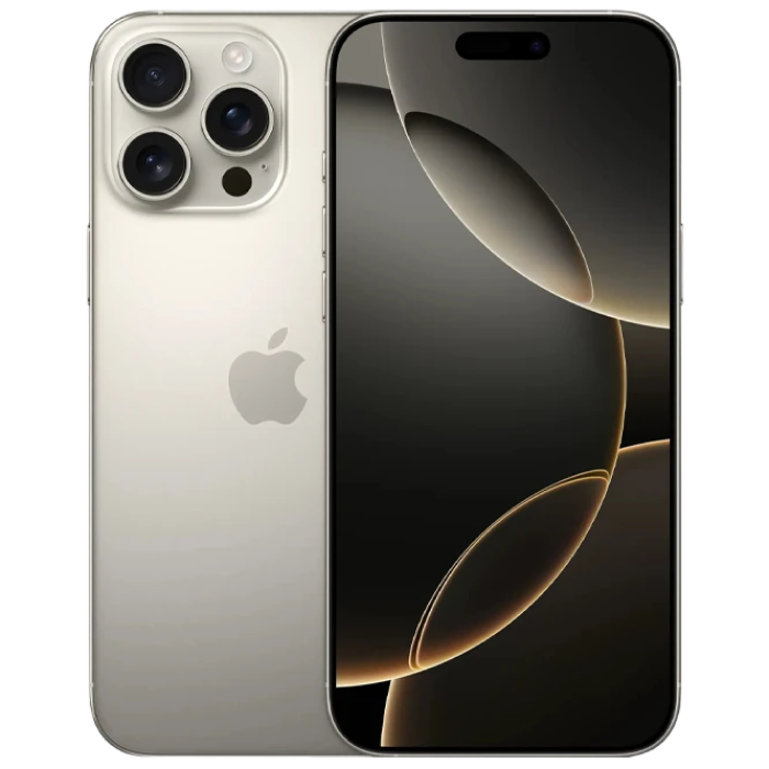 Телефон Apple iPhone 16 Pro Max 256GB Natural Titanium MD Diagonala ecranului: 6,9 ", Rezolutia ecranului: 1320 x 2868, Max. Rezoluția camerei: 48 MP, Cameră frontală: 12 MP, Chipset: Apple A18 (3 nm), Platformă software: iOS, Grad de protecție: IP67 rezistent la praf/apă, [1]