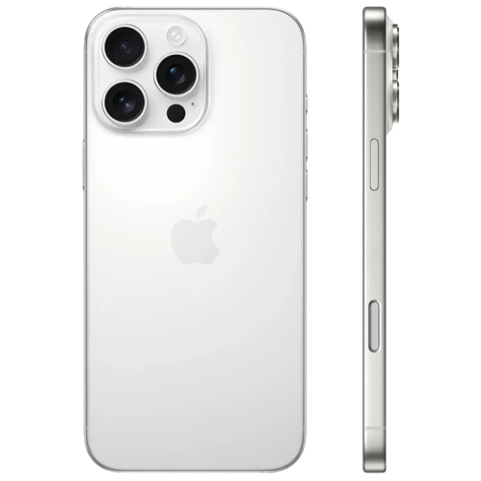 Telefon Apple iPhone 16 Pro Max, 512GB White Titanium MD Diagonala ecranului: 6,9 ", Rezolutia ecranului: 1320 x 2868, Max. Rezoluția camerei: 48 MP, Cameră frontală: 12 MP, Chipset: Apple A18 (3 nm), Platformă software: iOS, Grad de protecție: IP67 rezistent la praf/apă, [2]