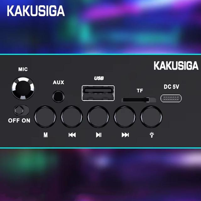 Kakusiga KK-4209 ZHIYUAN colorful light wireless speaker Black [5]