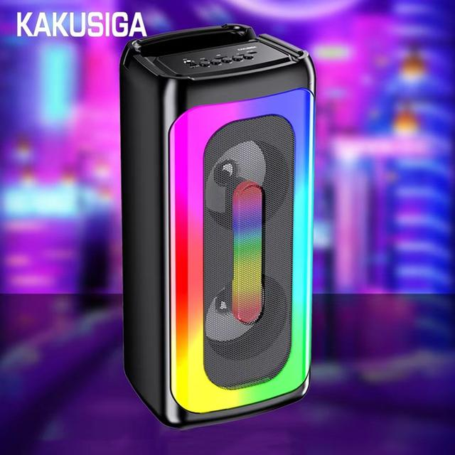 Kakusiga KK-4209 ZHIYUAN colorful light wireless speaker Black [3]