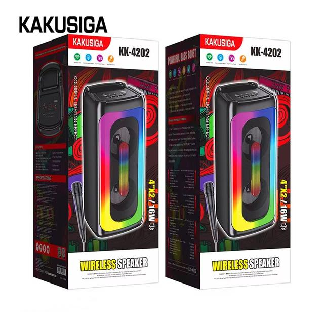 Kakusiga KK-4209 ZHIYUAN colorful light wireless speaker Black [6]