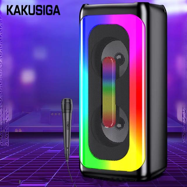 Kakusiga KK-4209 ZHIYUAN colorful light wireless speaker Black [4]