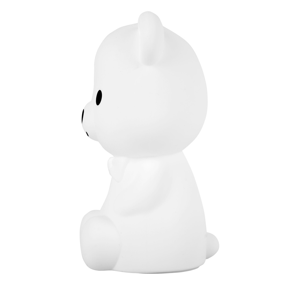Cute Series Bear Silicone Night Light, White [3]