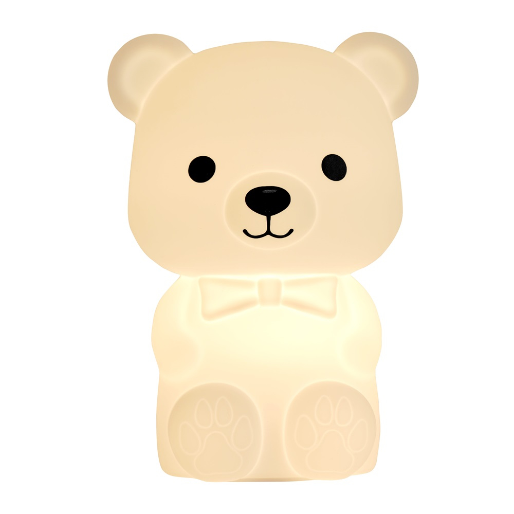 Cute Series Bear Silicone Night Light, White [2]