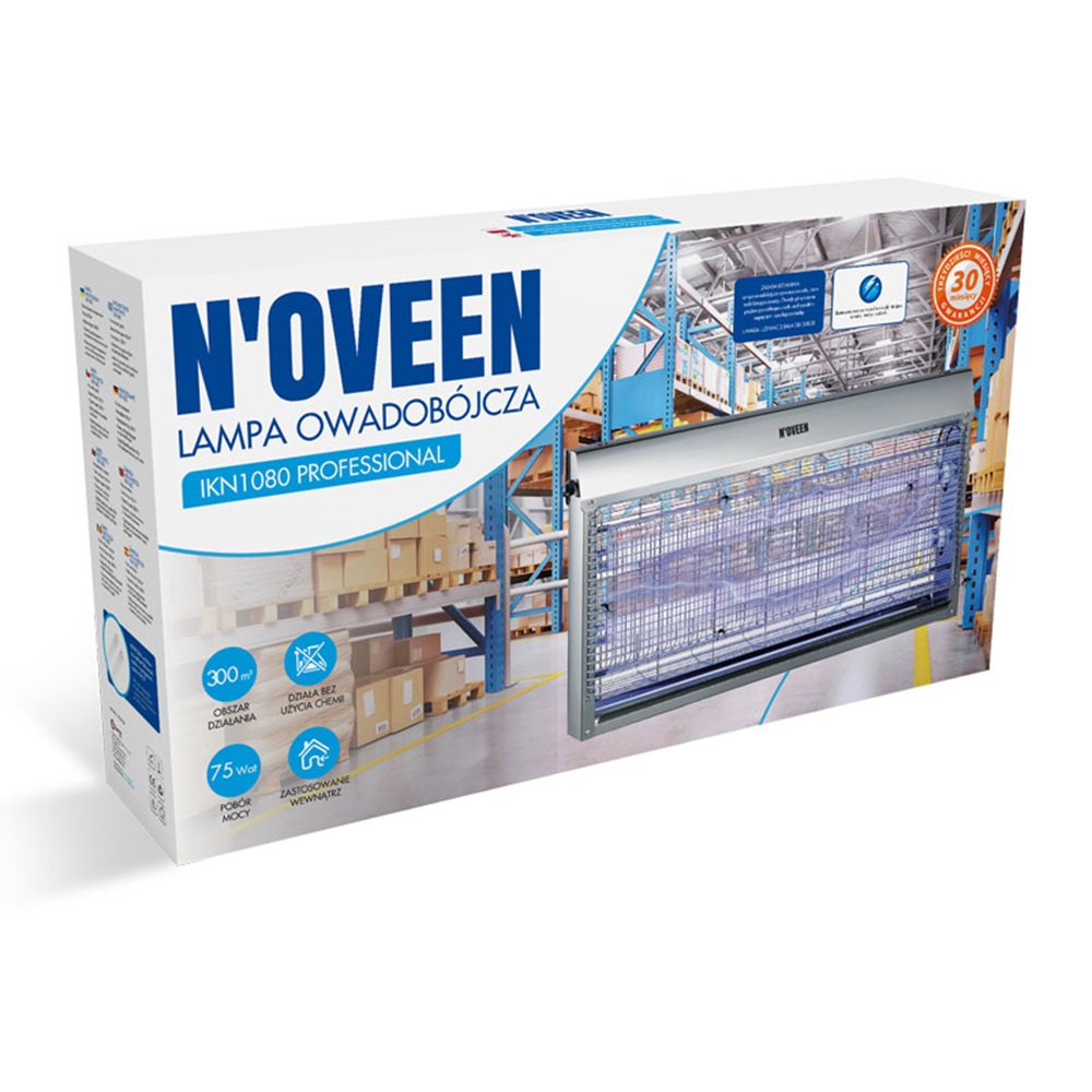 NOVEEN Insect killer lamp IKN1080 Professional, area up to 300 m2, Silver [3]