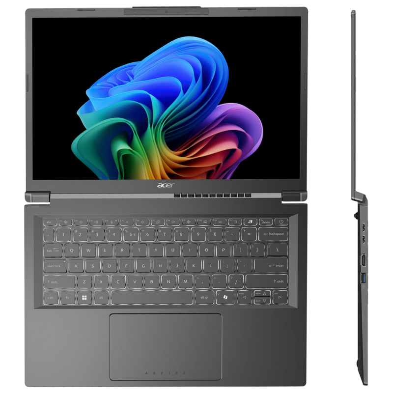 Ноутбук Acer 140 Aspire 14 AI A14-52MT Gray - Intel Core Ultra 7 258V 32ГБ 1ТБ Win 11 [3]