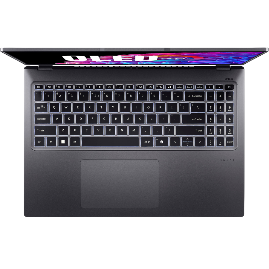 Ноутбук Acer 160 Swift Go 16 OLED SFG16-72 Gray - Intel Core Ultra 7 155U 16ГБ 1ТБ [1]