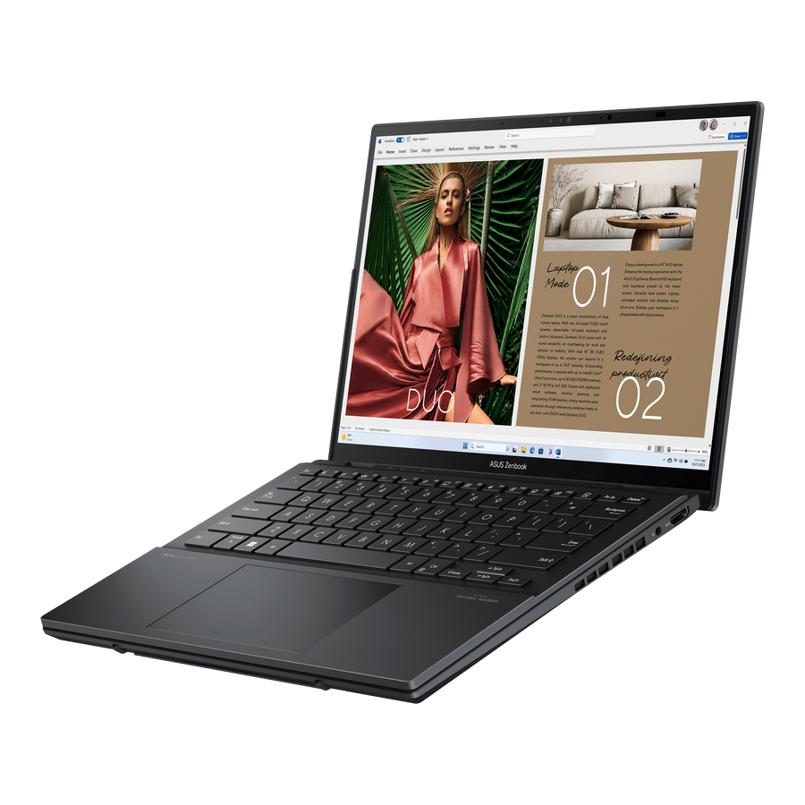 Laptop ASUS 140 Zenbook DUO OLED UX8406CA Gray - Intel Core Ultra 9 285H 32Gb 2Tb Win 11 [1]