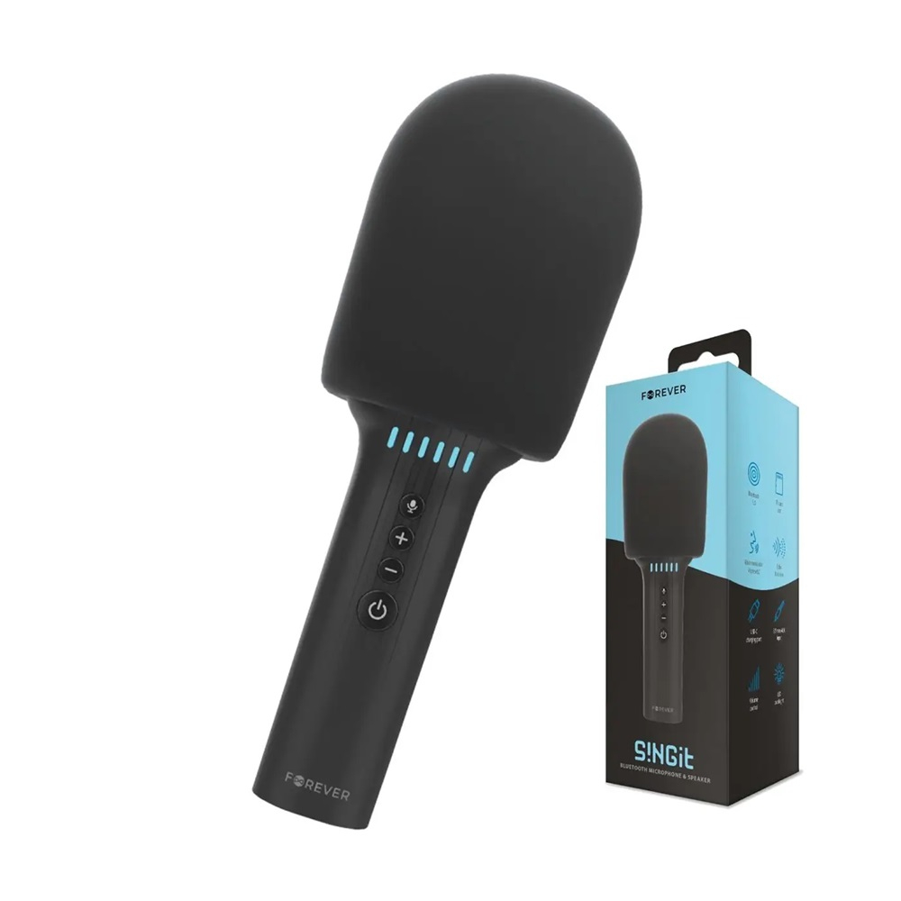 Беспроводной микрофон с динамиком Bluetooth BMS-500, черный [2]