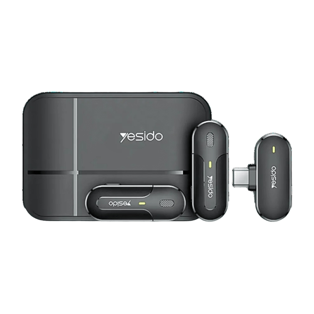 Двухканальный микрофон Yesido 2 в 1 (Type-C) KR17, черный [2]