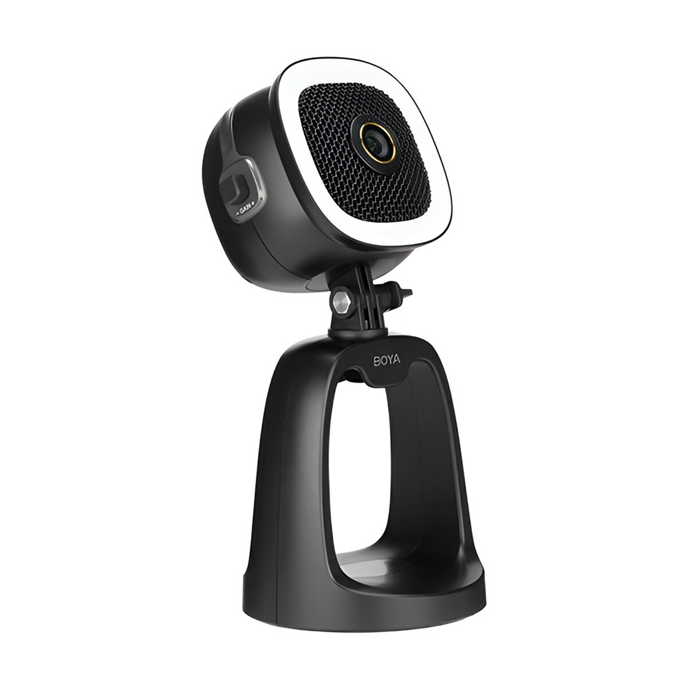 Микрофон Boya All-in-one с кольцевой подсветкой LED, камера 4K (BY-CM6B), USB A к C (1.2м), черный [3]
