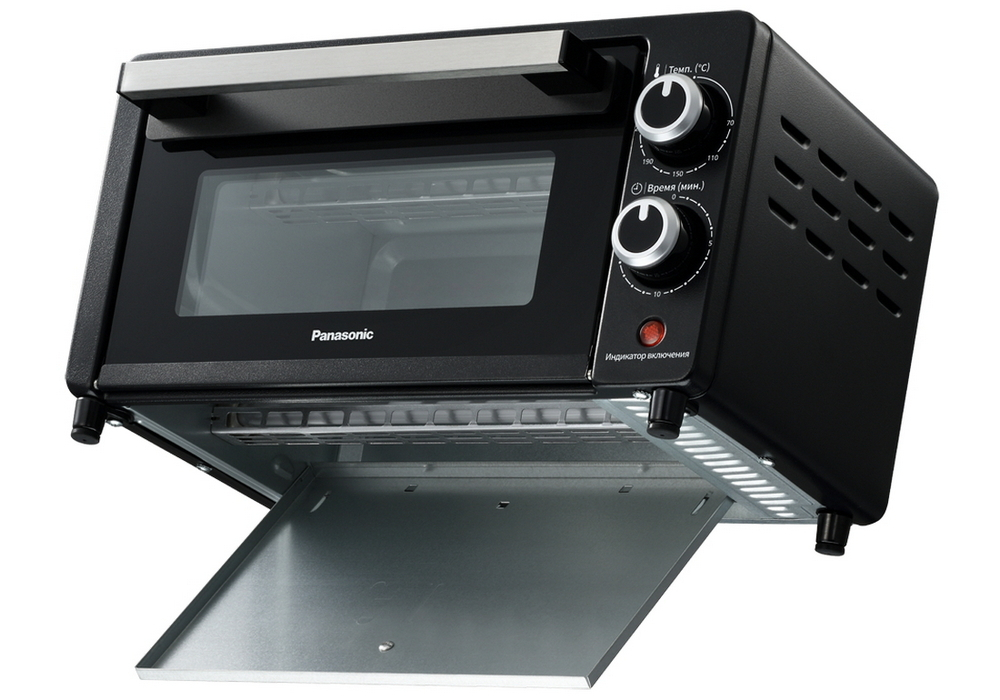 Электропечь Panasonic NT-H900KTQ, 1000Вт, 9Л, Черный [5]