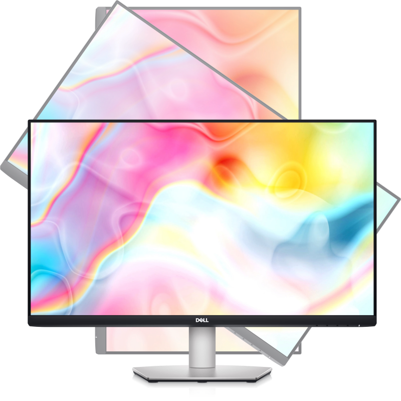 Monitor 4K DELL 27" S2722QC, IPS, UHD 3840x2160, USB-C, Pivot, Argintiu [7]