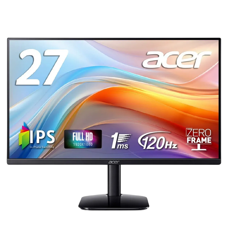 Monitor Acer 27" KA272G0bi, IPS, Full HD, 120Hz, 1ms, AdaptiveSync, Negru [1]