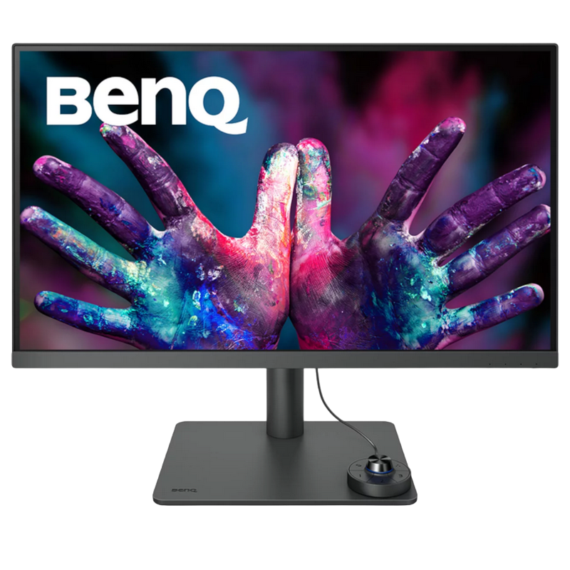 Монитор BenQ 27" PD2705U, IPS, 4K UHD, 60Гц, HDR, USB-C, KVM, с динамиками, Pivot, Черный [1]