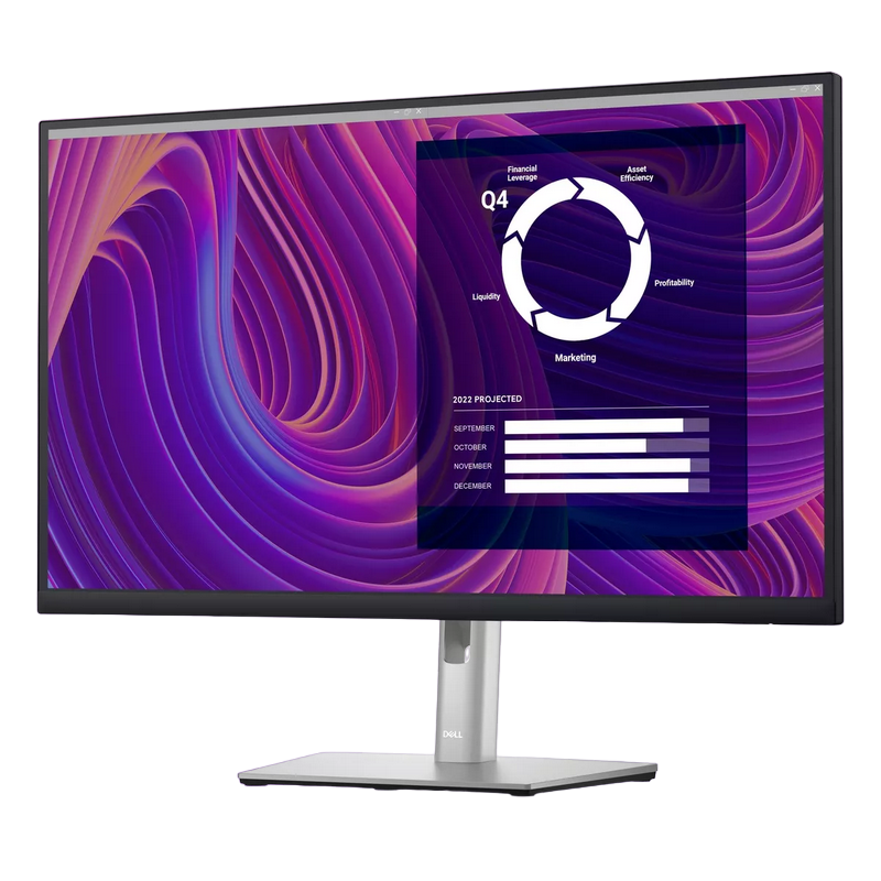 Монитор DELL 27" P2723DE, IPS, QHD, 60Гц, USB-C, LAN, Pivot, Серебристый [7]