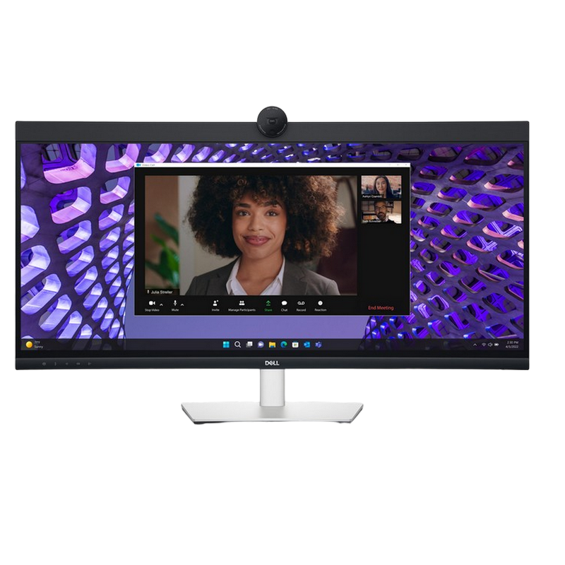 Монитор DELL 34" P3424WEB, Curved IPS, WQHD, USB-C, LAN, с веб-камерой, Черный [9]