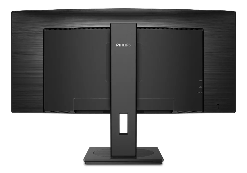Изогнутый монитор PHILIPS 34" 345B1C, VA, 3440x1440, 100Гц, KVM, с динамиками, Pivot, Черный [7]