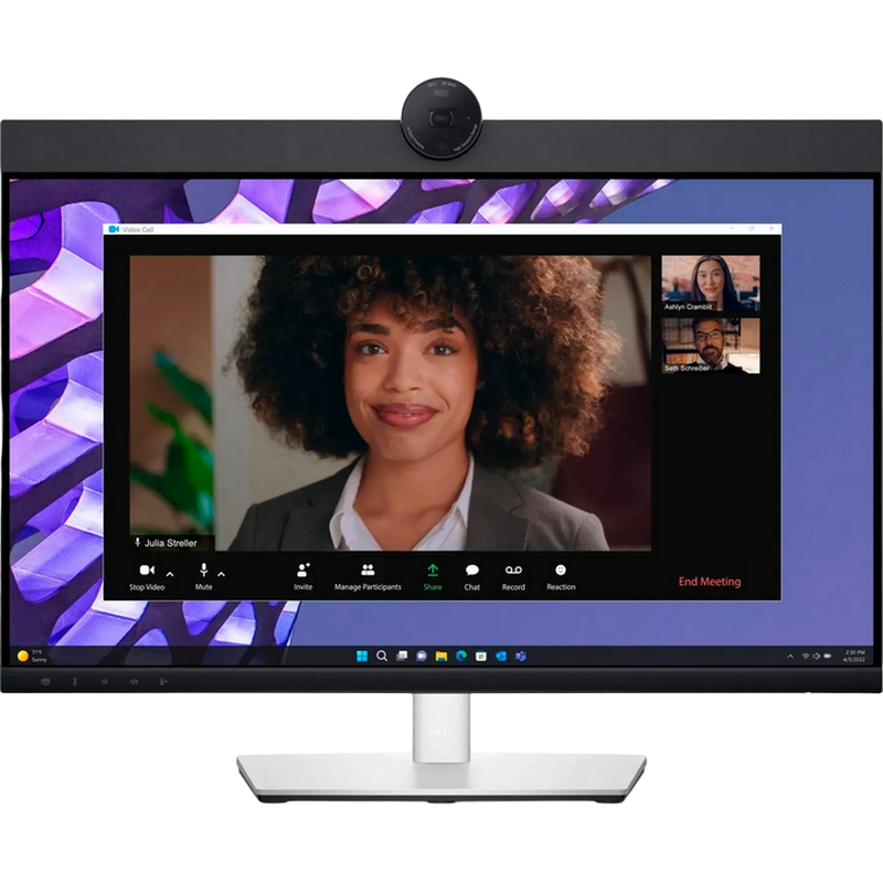 Монитор DELL 23.8" P2424HEB, IPS, Full HD, USB-C, LAN, Веб-камера, Pivot, Серебристый [1]