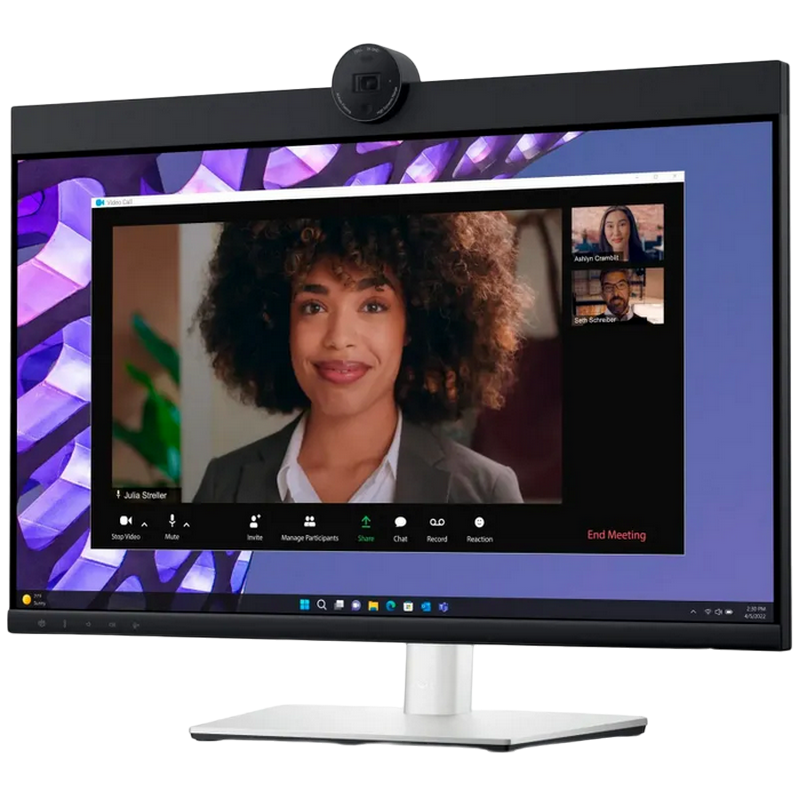 Монитор DELL 23.8" P2424HEB, IPS, Full HD, USB-C, LAN, Веб-камера, Pivot, Серебристый [2]