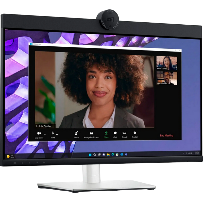Монитор DELL 23.8" P2424HEB, IPS, Full HD, USB-C, LAN, Веб-камера, Pivot, Серебристый [7]