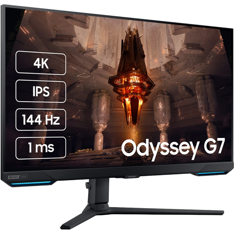 4K игровой монитор Samsung 31.5" Odyssey S32BG700, IPS, UHD, 144Гц, G-Sync/FreeSync, Черный [2]