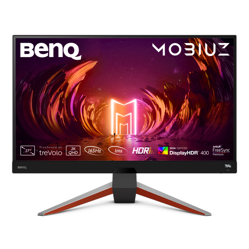 Monitor Gaming BenQ 27" Mobiuz EX2710Q, IPS, QHD, 165Hz, 1ms, FreeSync, HDR, Boxe, Negru [1]