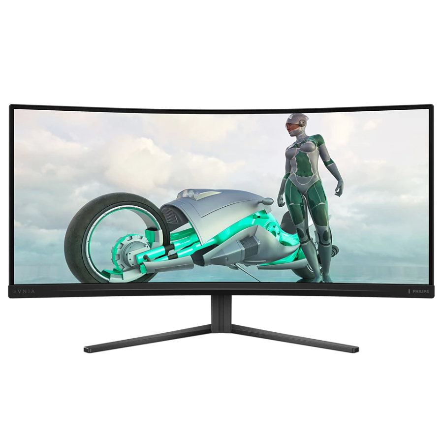 Игровой монитор PHILIPS 34" Evnia 34M2C3500L, Curved VA, 180Гц, HDR, 0.03мс, Черный [1]