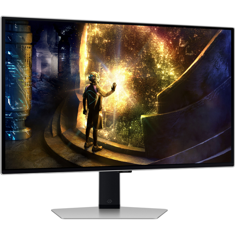 Monitor OLED Gaming Samsung 27" Odyssey G6 S27DG612, QHD, 240Hz, 0.03ms, Pivot, Silver [19]