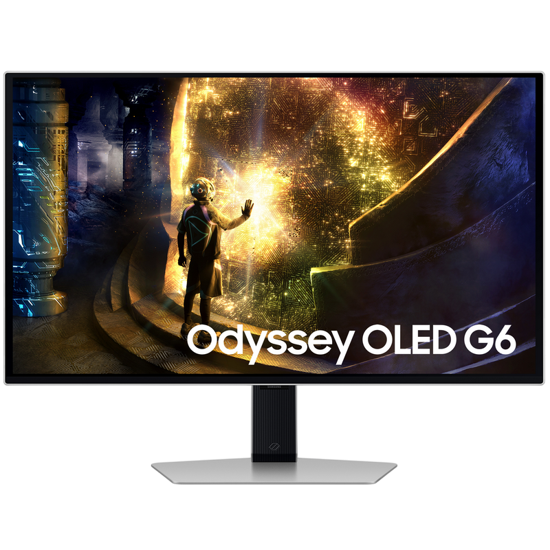 Monitor OLED Gaming Samsung 27" Odyssey G6 S27DG612, QHD, 240Hz, 0.03ms, Pivot, Silver [5]