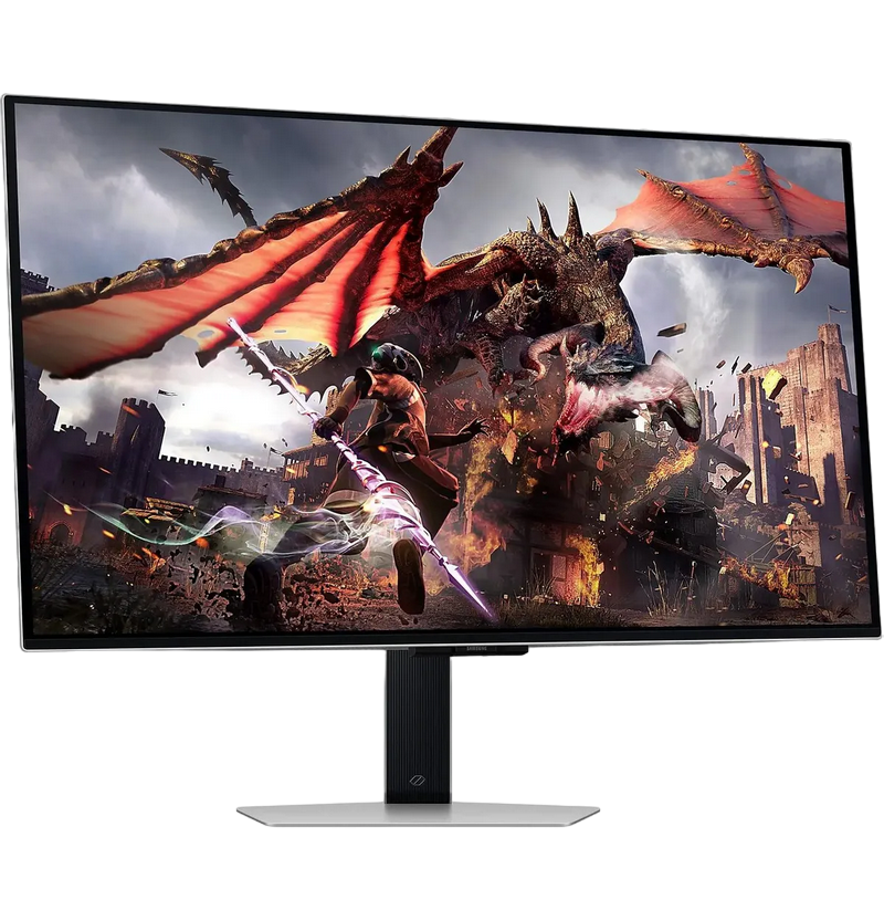 Monitor OLED Gaming Samsung 31.5" Odyssey G8 S32DG800, 4K, 240Hz, 0.03ms, G-Sync/FreeSync, Silver [12]