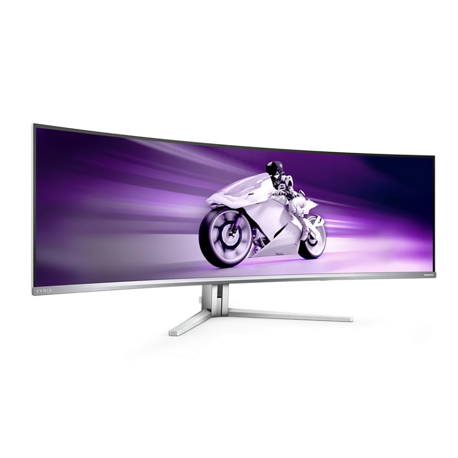 OLED игровой монитор PHILIPS 49" Evnia 49M2C8900, QD-OLED, 5120x1440, 240Гц, HDR, Белый [2]