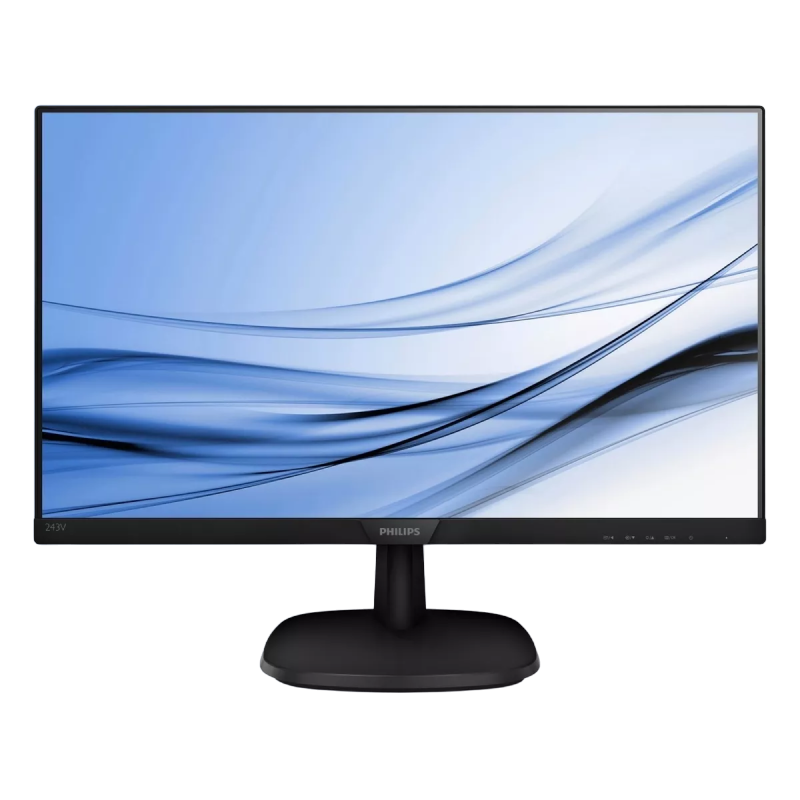 Монитор PHILIPS 23.8" 243V7QDSB, IPS, Full HD, 75Гц, 4мс, HDMI+DVI, Черный [1]