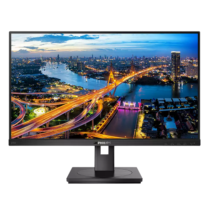 Монитор PHILIPS 27" 275B1, IPS, QHD 2560x1440, 75Гц, с динамиками, Pivot, Черный [1]