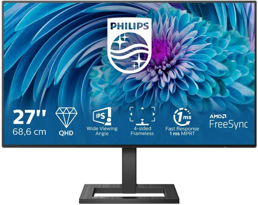 Monitor PHILIPS 27" 275E2FAE, IPS, QHD, 75Hz, 1ms, HDR, Boxe, Negru [13]